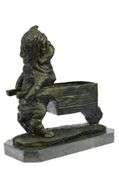 Bulldog Bronze Planter Sculpture Statue
