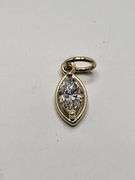 Certified Yellow Gold Lab Diamond Pendant