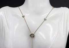 Tiffany & Co heart lariat necklace in 925 sterling silver