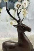 Elk Deer Bronze Sculpture