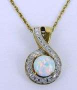 Sterling Opal Necklace & Earrings