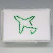 Vibrant and rare! 1.07ct set of REAL Tsavorite Garnets!