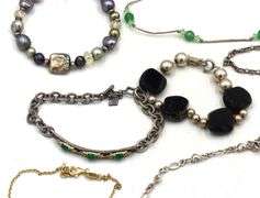 Group lot of Vintage 925 sterling silver bracelets