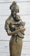 Mother and Child Bronze Sculpture