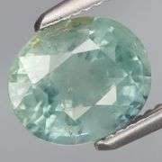 Glittering! Sea green! 2.08ct UNTREATED Tanzanian Sapphire!