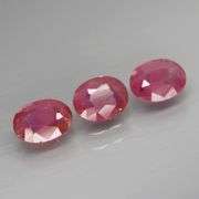 Don't miss this heavy 5.62ct set of REAL untreated Winza Rubies!