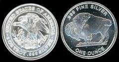 2 Different Designs of 1 Troy Ounce .999 Silver Rounds