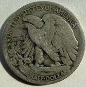 1921 S Semi Key Walking Liberty Half