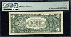 1974 $1 Federal Reserve Note Fr. 1908-L San Francisco (LA Block) Misalignment Error Neff/Simon PMG C