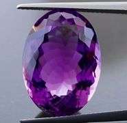 Simply ravishing 20.52ct full violet Brazilian Amethyst