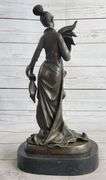 Classical Victorian Woman Bronze Sculpture