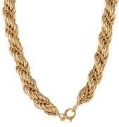Vintage Tiffany & Co. Twisted Rope Chain Necklace 14K