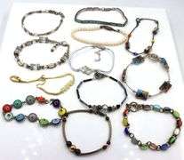 Group lot of Vintage 925 sterling silver bracelets