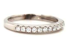 14kt White gold 0.25ctw diamond band