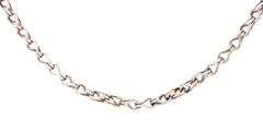 18kt White gold fancy link chain necklace