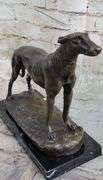 Greyhound Family Dog Bronze Sculpture