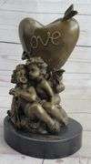 Be my Valentine Candle Holder Bronze Statue