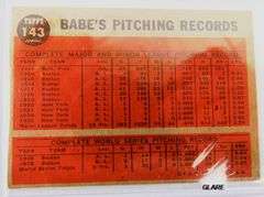 Babe Ruth Special Topps Baseball Card