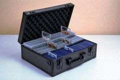 Card Storage Case Aluminum Frame Adjustable Dividers