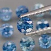 Eye catching! 2.04ct top denim blue Sapphire set!