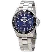 Invicta Pro Diver Men's Stainless Steel Watch with Blue Dial – 200M Water Resistant