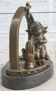 Praying Baby Angel Bronze Sculpture