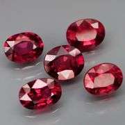 Classic! 8.70ct oval cut violet pink Rodolite Garnet set