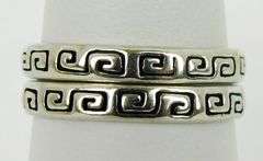 2 Carolyn Pollack Sterling Silver Stacking Bands, 5.75