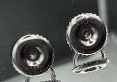 14K White Gold Princess Cut Diamond Cluster Earrings of 1.0 CT