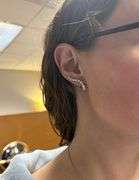 Diamond Climber Earrings made in 14k Yellow Gold