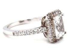 925 Sterling silver Emerald cut cubic zirconia ring