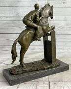 Jockey Bronze Sculpture