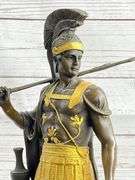 Greek Warrior Roman Soldier Bronze Sculpture
