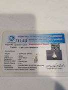 Certified Yellow Gold Lab Diamond Pendant