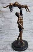 Poised Dancer Ballerina Bronze Sculpture