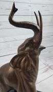 Asian Elephant Japanese Figure Bronze Sculpture