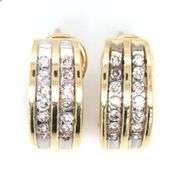 Easy to Wear 14K YG Diamond Earrings