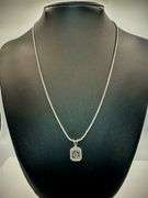 3.5 Ct VVs1 Russian Color Change Lab Simulated Alexandrite Pendant Necklace