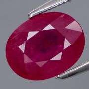 Violet and red! Heated only! 2.71ct bi-color Ruby!
