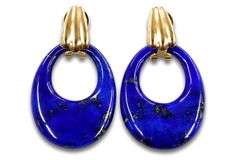 Stunning Natural Lapis 14k Earrings