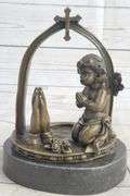 Praying Baby Angel Bronze Sculpture