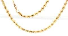 Useful 24" 14K YG Rope Necklace