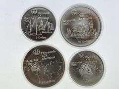 1976 Canadian Olympics Sterling Silver 4 Coin Set