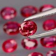Real! Top crystal! 2.81ct 20 piece Ruby set! UNTREATED!!!
