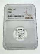 1959 Proof Dime, NGC PF69