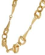 Roberto Coin Cheval Horsebit Stirrup Link Station Necklace in 18K