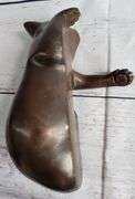 Desk Top Adorable Cat Bronze Sculpture