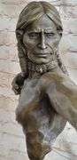 Archer Indian Warrior Bronze Sculpture