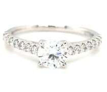 14kt White gold 0.80ct Lab grown diamond engagement ring