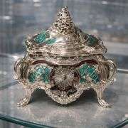 Metal Jewelry Trinket Box Keepsake